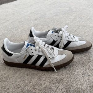 Adidas Samba White Black Brown Sneakers